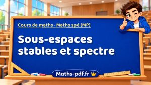 Sous-espaces stables et spectre en maths spé (MP)