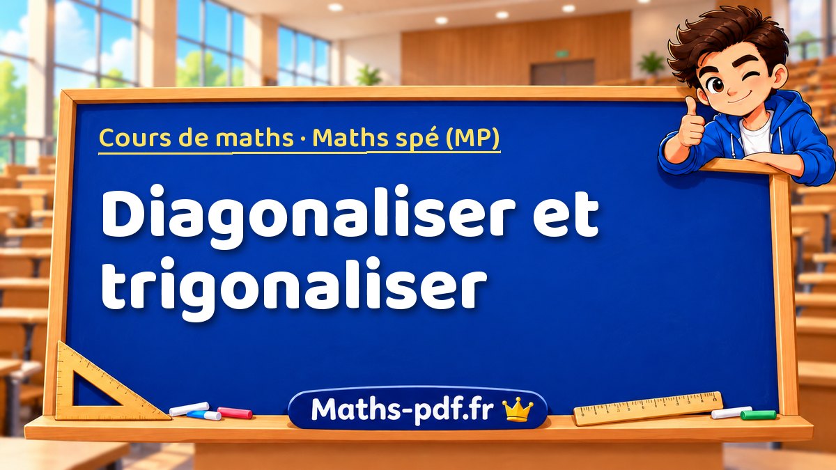 Diagonaliser et trigonaliser – Cours de maths en Maths spé (MP) sur Maths-pdf.fr