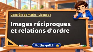 Images réciproques et relations d’ordre