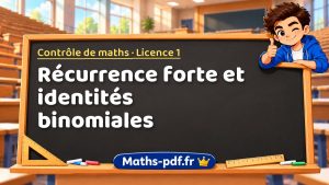 Récurrence forte et identités binomiales