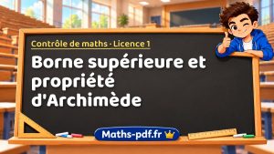 Borne supérieure et propriété d’Archimède