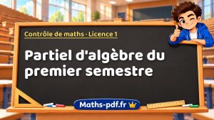 Partiel d’algèbre du premier semestre