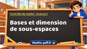 Bases et dimension de sous-espaces