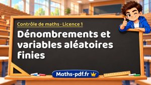 Dénombrements et variables aléatoires finies