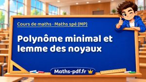 Polynôme minimal et lemme des noyaux en maths spé (MP)