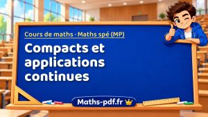Compacts et applications continues en maths spé (MP)