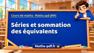 Séries et sommation des équivalents en maths spé (MP)