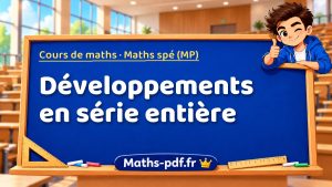 Développements en série entière en maths spé (MP)