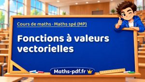 Fonctions à valeurs vectorielles en maths spé (MP)
