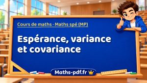 Espérance, variance et covariance en maths spé (MP)
