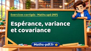 Espérance, variance et covariance en maths spé (MP)