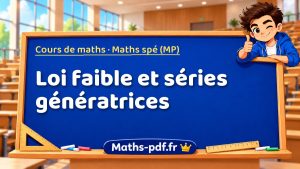 Loi faible et séries génératrices en maths spé (MP)