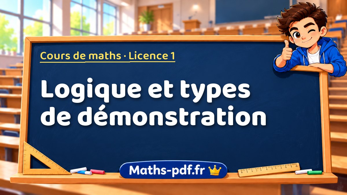 Logique et types de démonstration – Cours de maths en Licence 1 sur Maths-pdf.fr