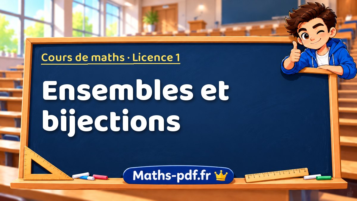 Ensembles et bijections – Cours de maths en Licence 1 sur Maths-pdf.fr