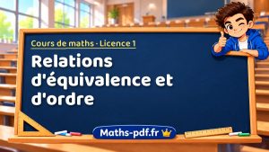 Relations d’équivalence et d’ordre en L1 de maths