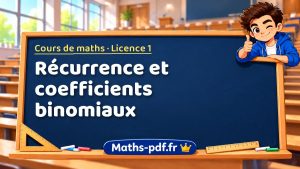 Récurrence et coefficients binomiaux en L1 de maths