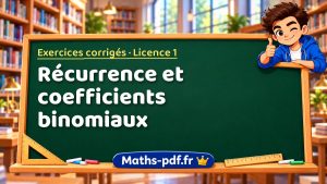 Récurrence et coefficients binomiaux en L1 de maths