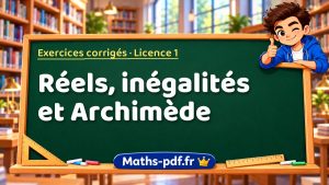 Réels, inégalités et Archimède en L1 de maths