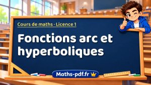 Fonctions arc et hyperboliques en L1 de maths