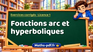 Fonctions arc et hyperboliques en L1 de maths