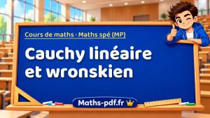 Cauchy linéaire et wronskien en maths spé (MP)
