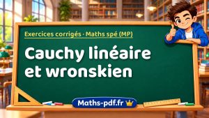 Cauchy linéaire et wronskien en maths spé (MP)