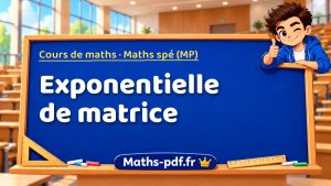 Exponentielle de matrice en maths spé (MP)