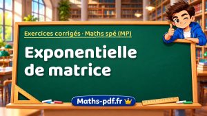 Exponentielle de matrice en maths spé (MP)