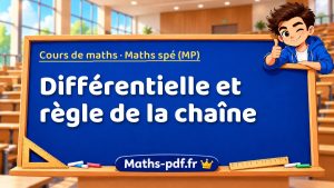 Différentielle et règle de la chaîne en maths spé (MP)