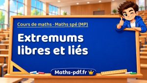 Extremums libres et liés en maths spé (MP)