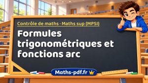 Formules trigonométriques et fonctions arc