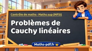Problèmes de Cauchy linéaires