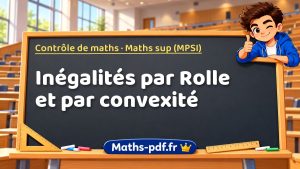 Inégalités par Rolle et par convexité