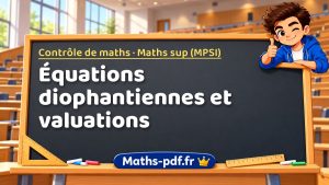 Équations diophantiennes et valuations