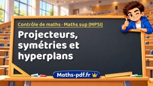 Projecteurs, symétries et hyperplans