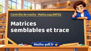 Matrices semblables et trace