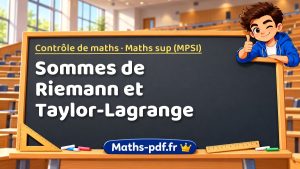 Sommes de Riemann et Taylor-Lagrange