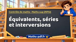 Équivalents, séries et interversions