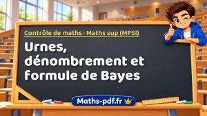 Urnes, dénombrement et formule de Bayes