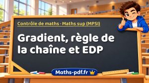 Gradient, règle de la chaîne et EDP