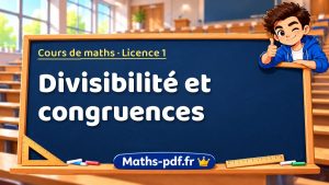 Divisibilité et congruences en L1 de maths
