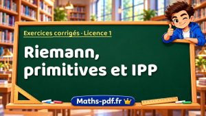 Riemann, primitives et IPP en L1 de maths