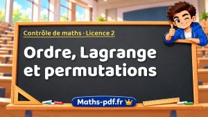 Ordre, Lagrange et permutations