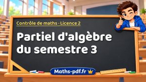 Partiel d’algèbre du semestre 3