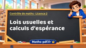 Lois usuelles et calculs d’espérance