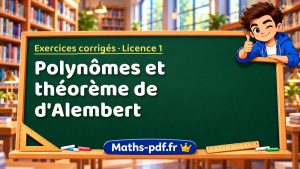 Polynômes et théorème de d’Alembert en L1 de maths