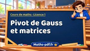 Pivot de Gauss et matrices en L1 de maths