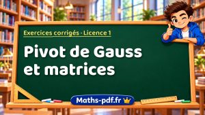 Pivot de Gauss et matrices en L1 de maths