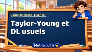 Taylor-Young et DL usuels en L1 de maths