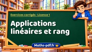 Applications linéaires et rang en L1 de maths